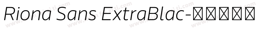 Riona Sans ExtraBlac字体转换